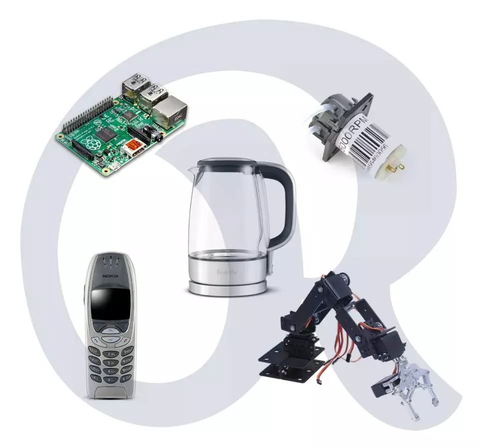 The r2-Tea2 automatic tea maker was constructed using easy to find components and able to text chat with an old Nokia phone