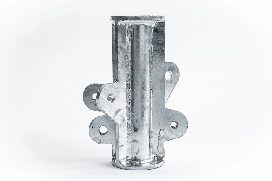 A traditionally produced steel node is cheaper to produce at the moment, but Arup's development has the potential to reduce costs and cut waste