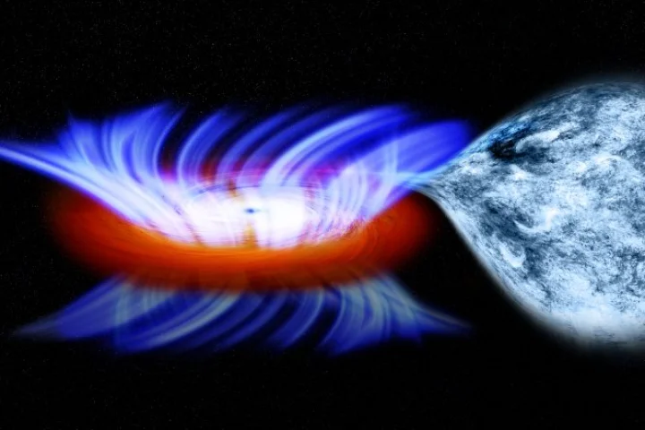 Artist's impression of stellar-mass black hole IGR J17091 (Image: NASA/CXC/M.Weiss)