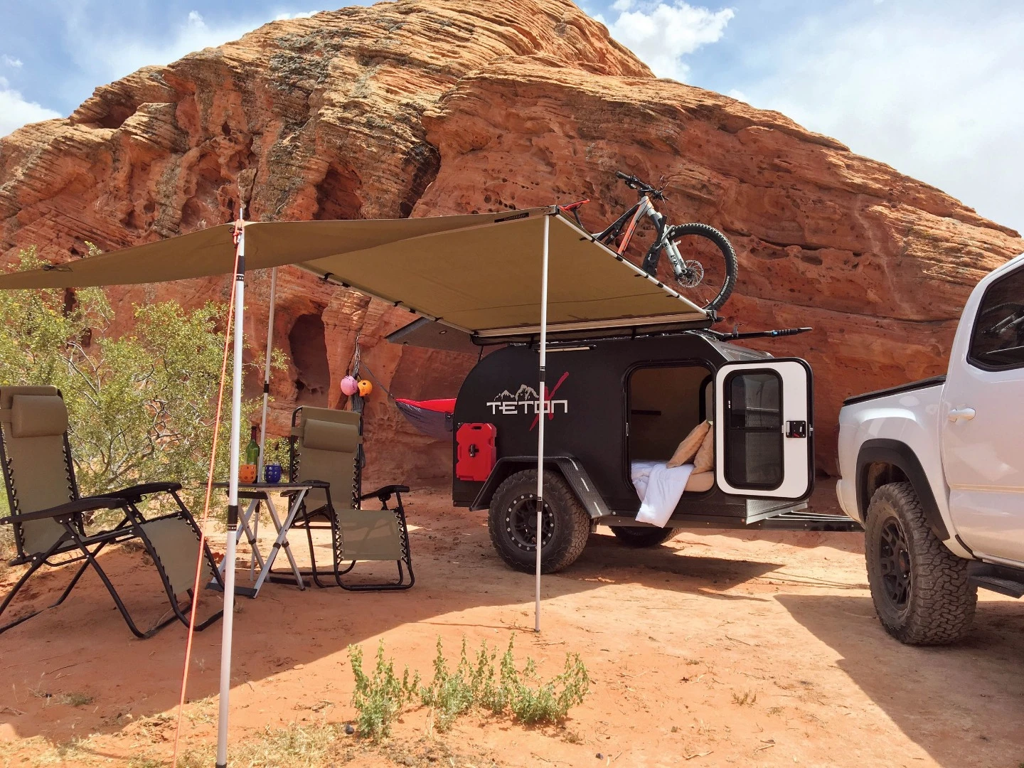 The Off-Axis relaxes at camp
