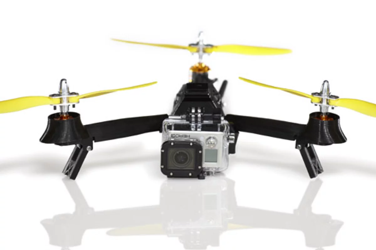 The Pocket Drone, prior to being folded up