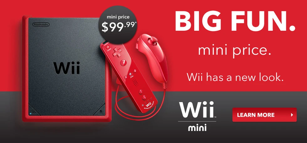 Nintendo has confirmed a smaller version of its popular console will launch in Canada this year as the "Wii Mini"