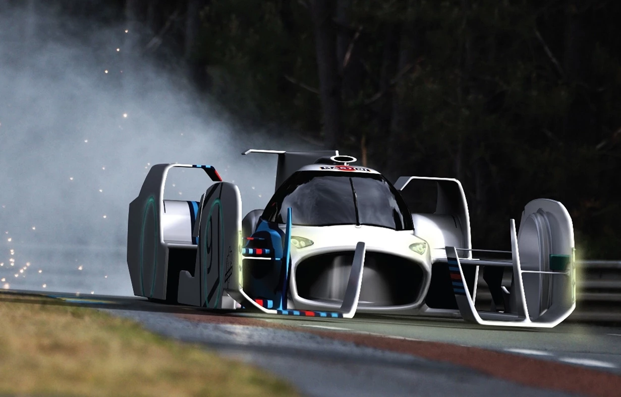 This third-placed Cizeta has movable front wings