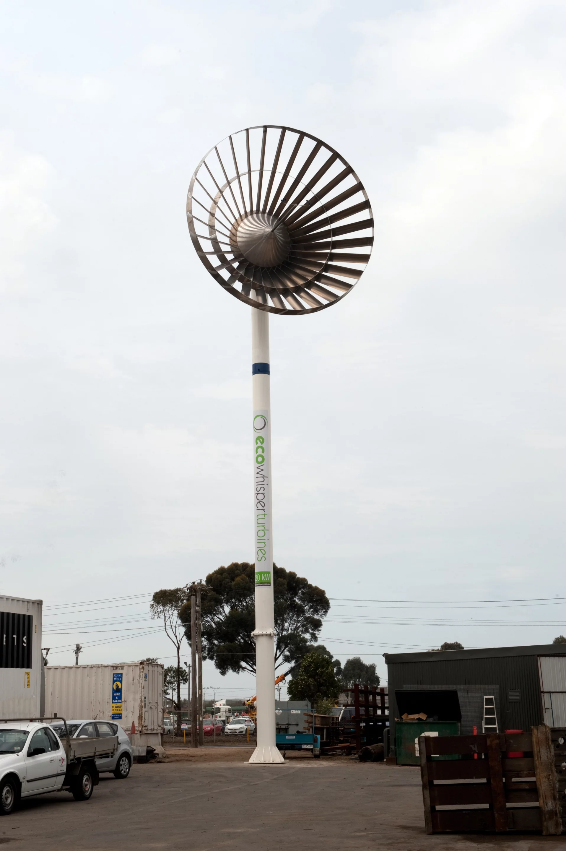 Renewable Energy Solutions Australia recently unveiled the first working installation of what is claimed to be the world's quietest wind turbine - the Eco Whisper Turbine