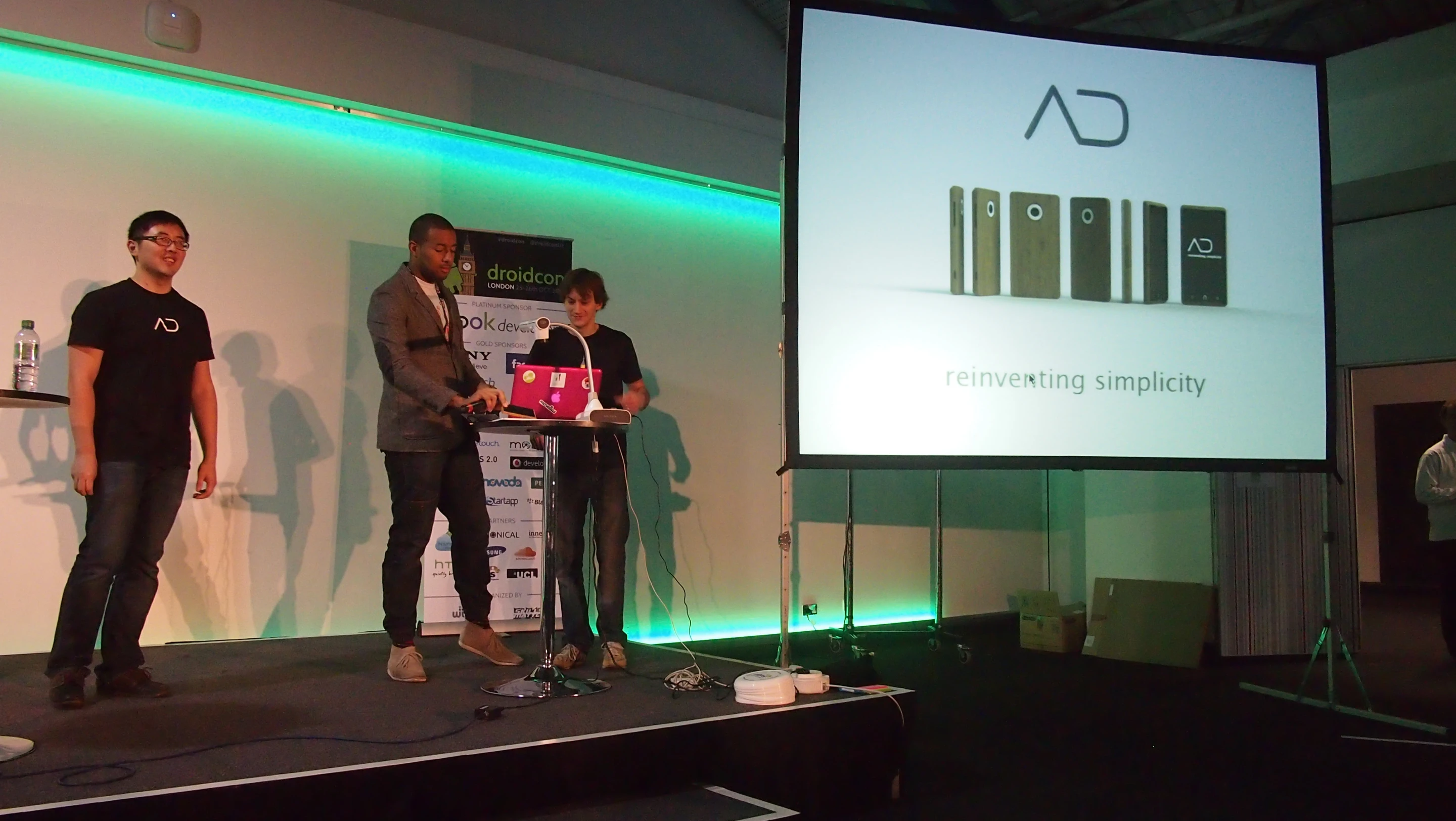 The final design of the ADzero was revealed at Droidcon on Friday