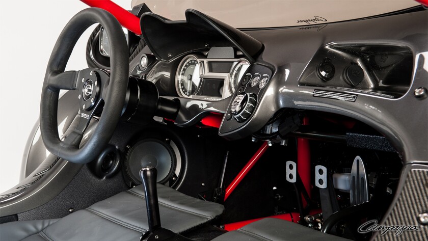 The cockpit of the 20th Anniversary Limited Edition T-REX