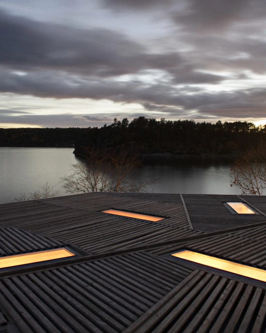 The House on an Island's rooftop is accessible by steps