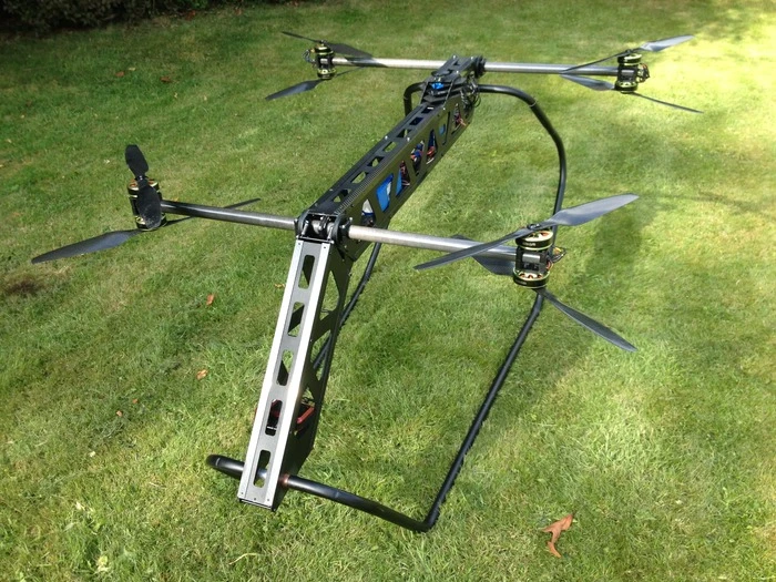 The UAS prototype airframe without wing coverings and outer skin