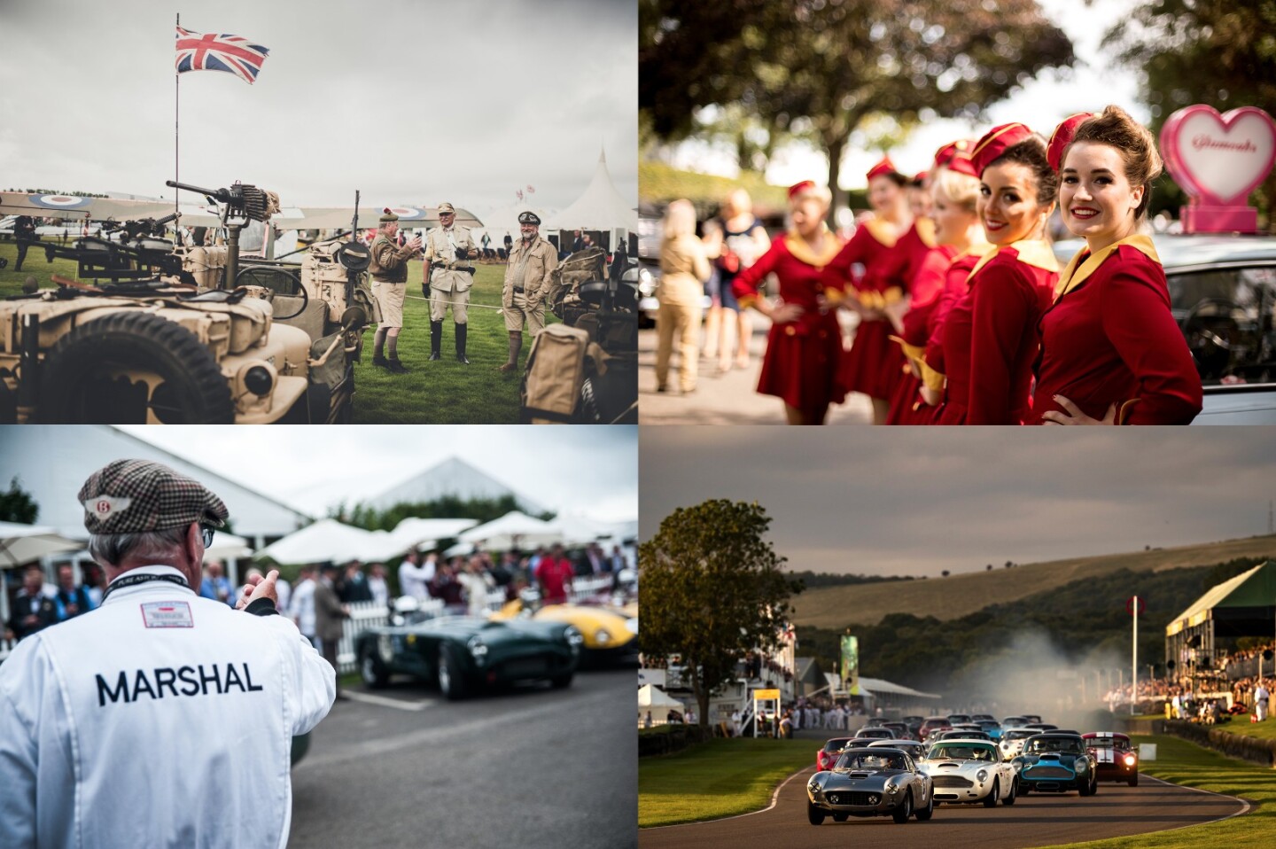 The Goodwood Revival celebrates motorsport, aviation and fashion of the period 1948–1966. This year, the historic wheel-to-wheel racing, will be joined by the relaunch of the historic TVR brand, and a concours d'elegance for pre-1966 aircraft. Tickets & Information