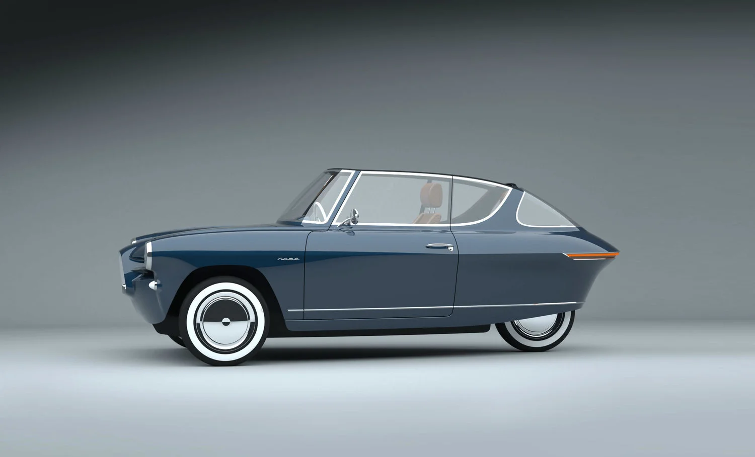 Prototype drawings like this one show both a cabriolet and a closed-top version of the Nobe