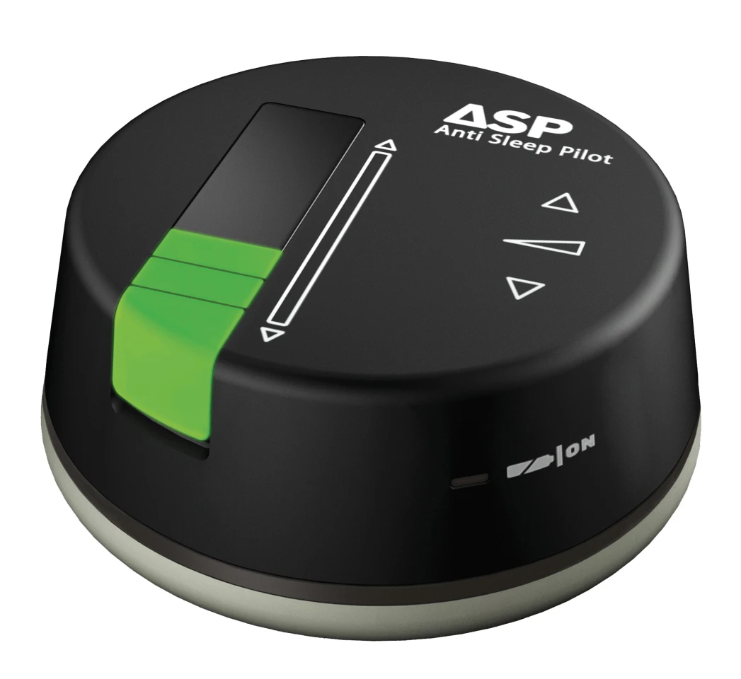 The Anti Sleep Pilot is a dashboard device that lets drivers know when they're becoming too fatigued