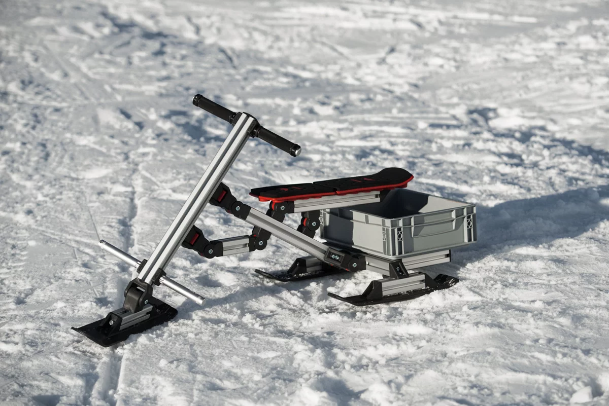 The Big Blizzard with cargo crate