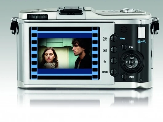 HD video recording shown on the E-P1's 3in. (7.6cm) LCD