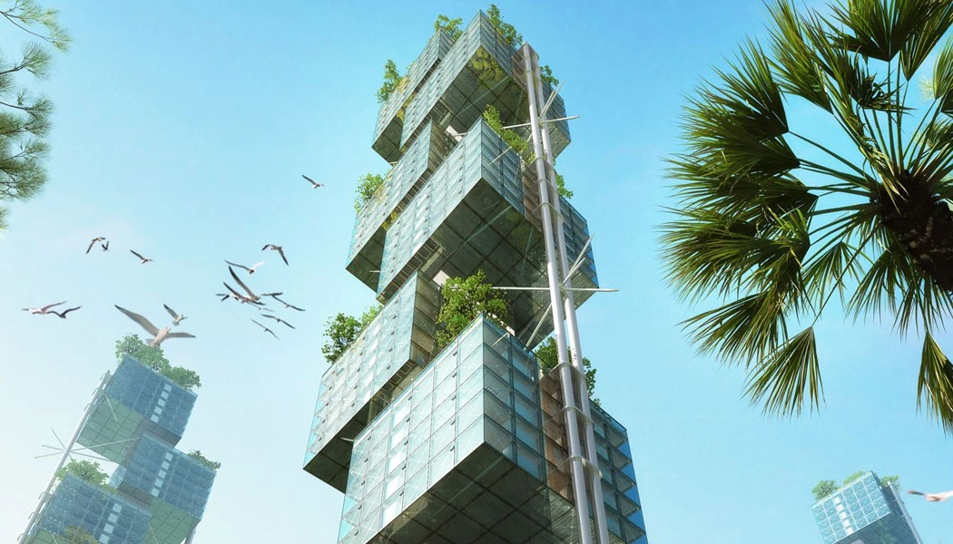 The Elastic Woodscraper II concept is designed to be sustainable, social and efficient in its use of space (Image: Weingartner Architects)