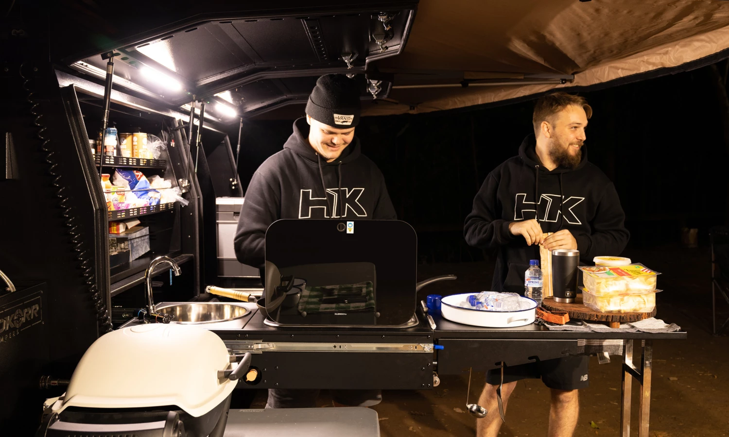 Hardkorr offers the Weber Q grill as an available accessory, making the kitchen even more powerful