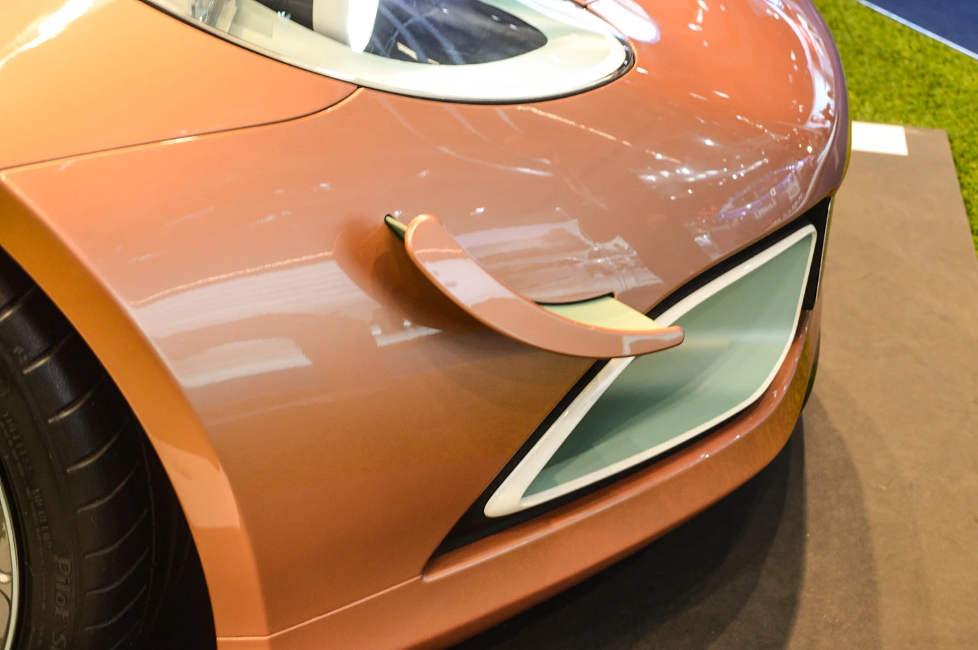 The Artega Scalo with air flaps deployed