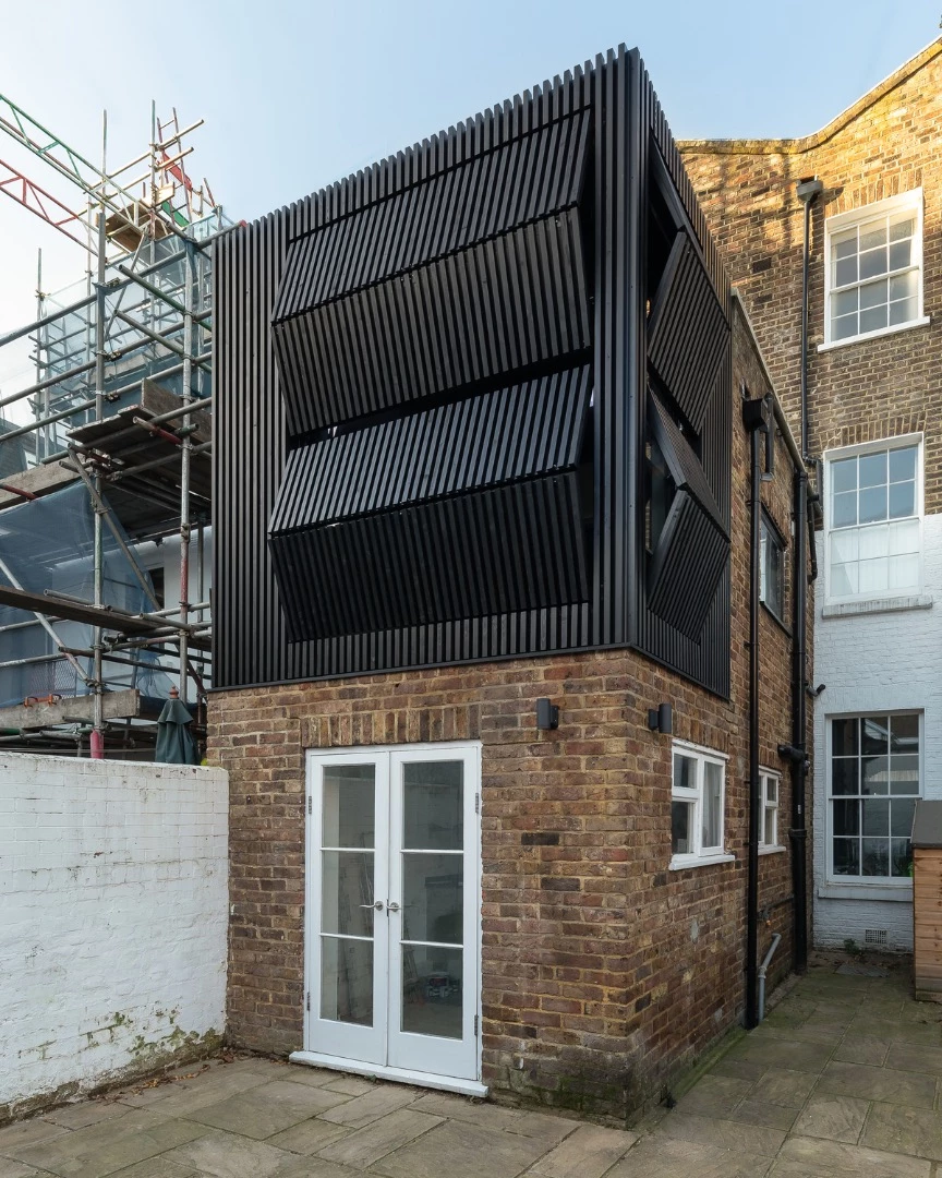 Black Box's shutters, shown slightly open
