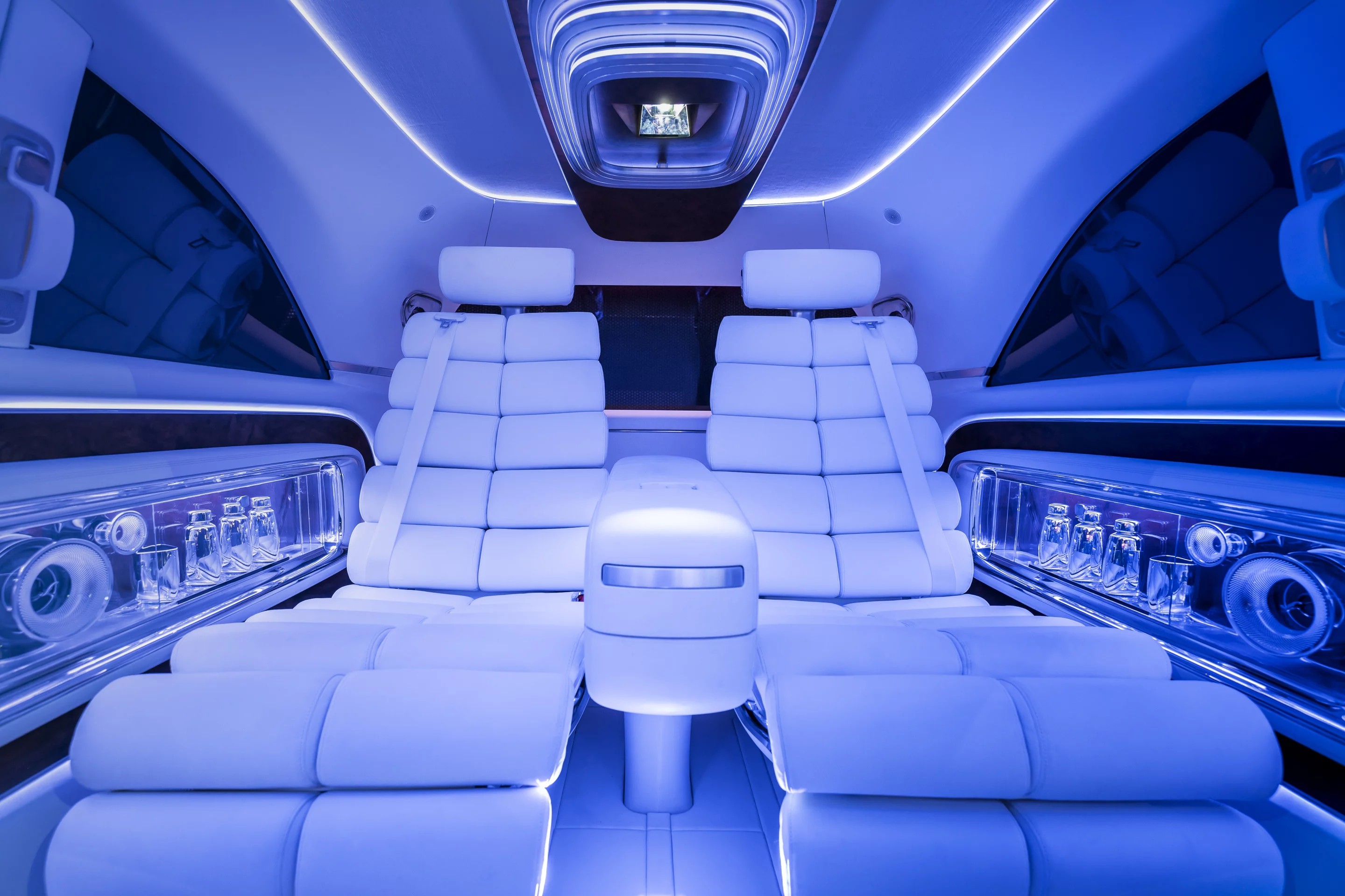 Mercedes installs just two reclining rear seats in a cabin that looks like it could seat five or six