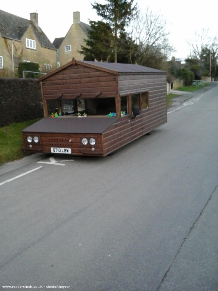 The aptly-named Fastest Shed sports a V6 engine