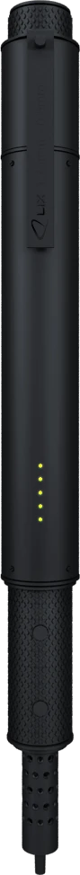 The Lix 3D printing pen is powered by USB and takes about two minutes to heat up before it's ready to use