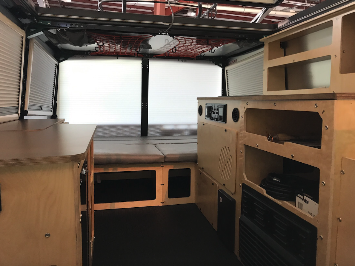 A peek inside the under-construction Mantis interior