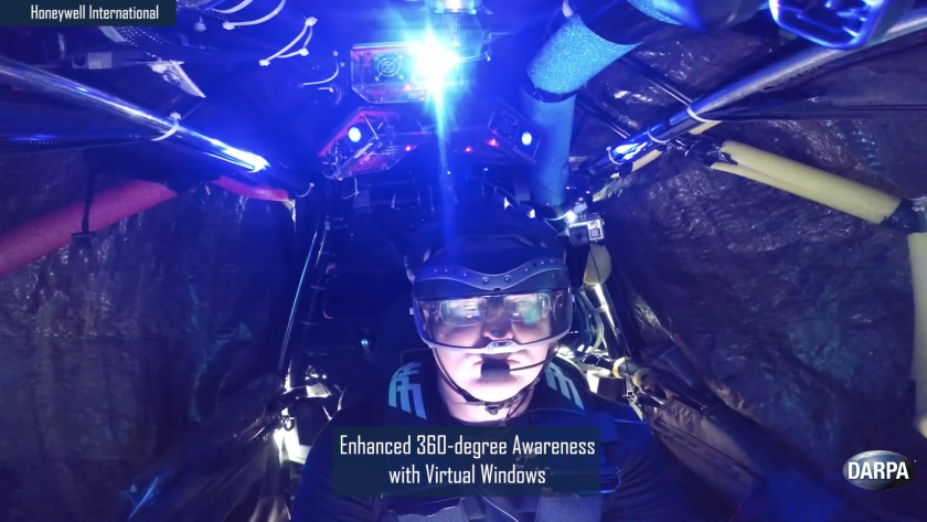 Virtual Window system puts the driver in a blacked-out cockpit with VR goggles