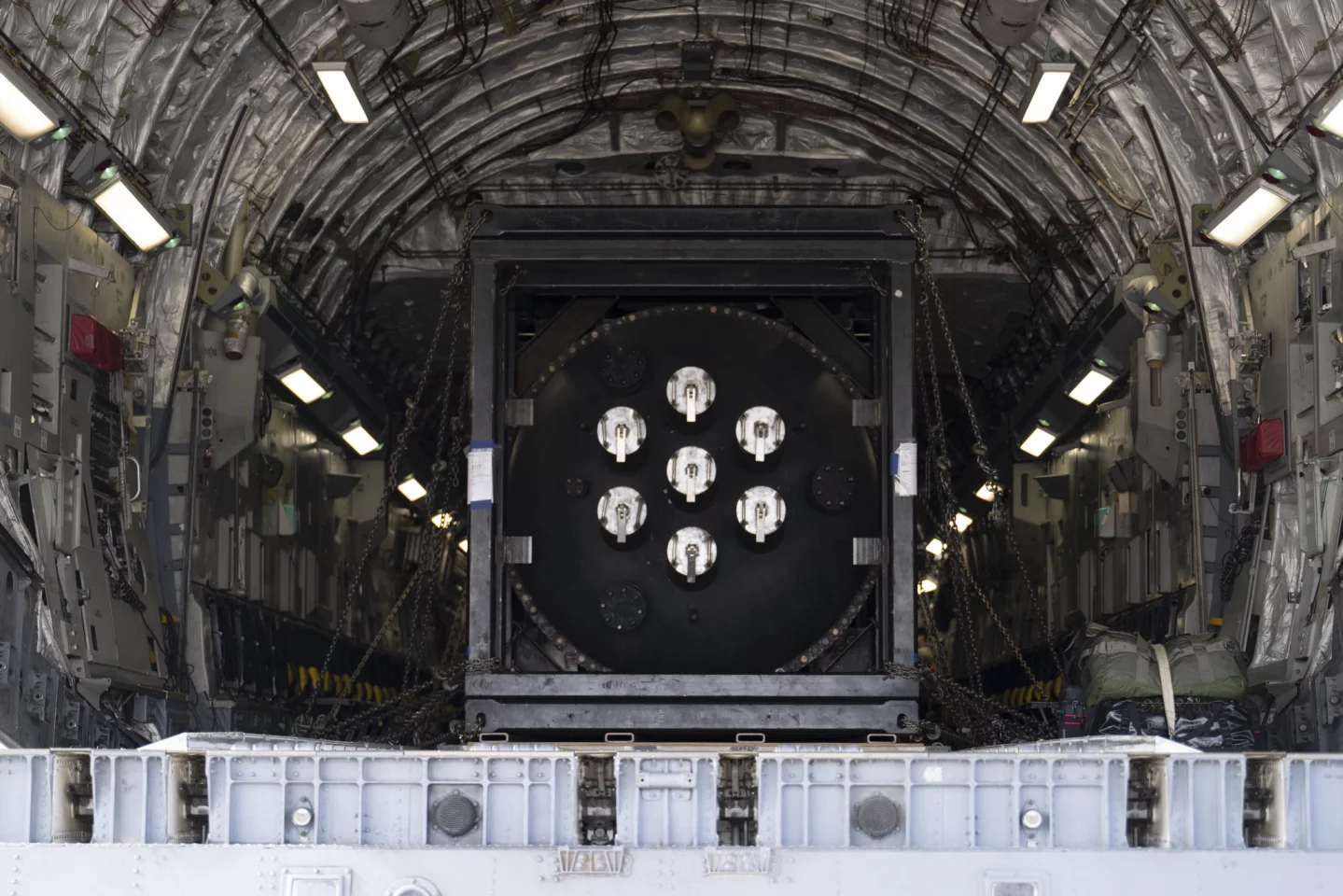 The main module of the Ward250 loaded on a C-17