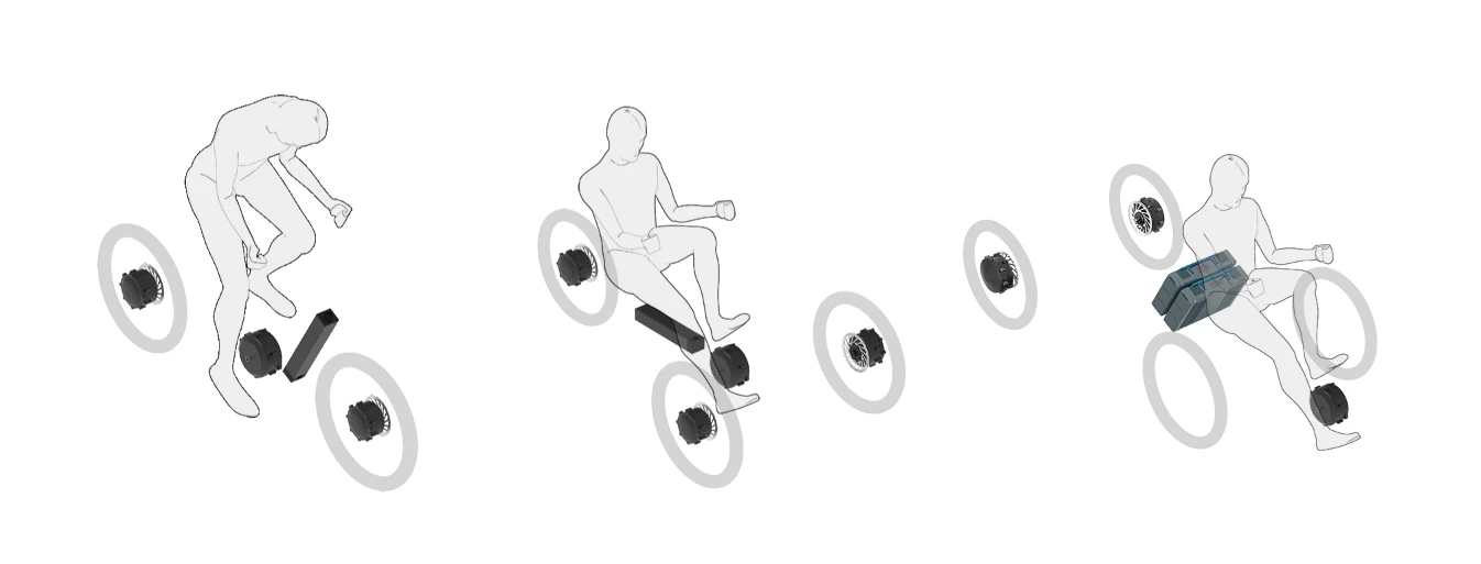 Dynamic Drives' Intelectric SHS drive system in all-wheel bike and trike configurations and rear-wheel quad