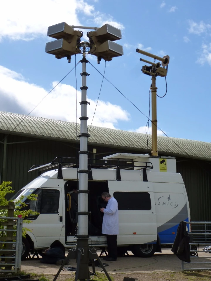 The AUDS installed in a van