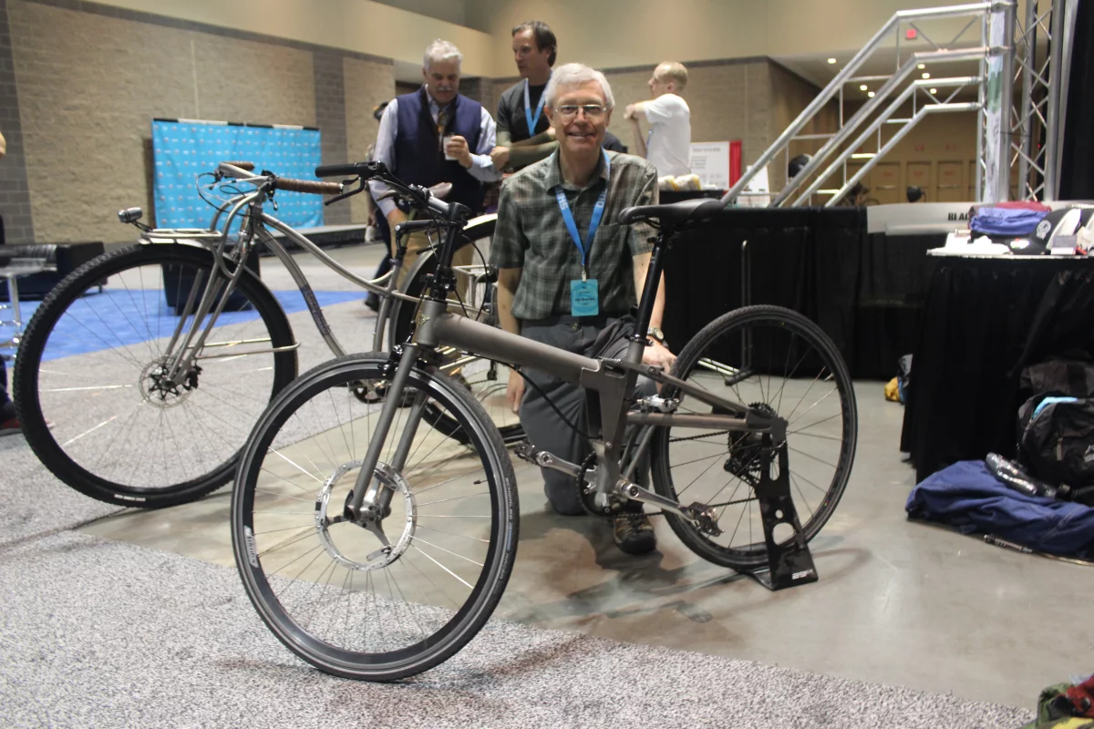 Bert Vermeulen with the Alpaca Bike at NAHBS 2018