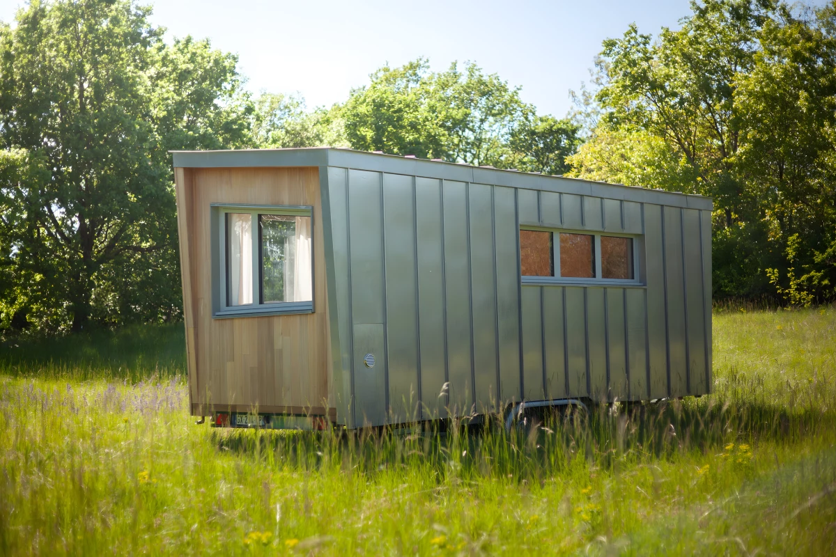The Botanical Cabin has a length of just 6 m (20 ft) and features a well-designed interior layout that's suitable for up to two people