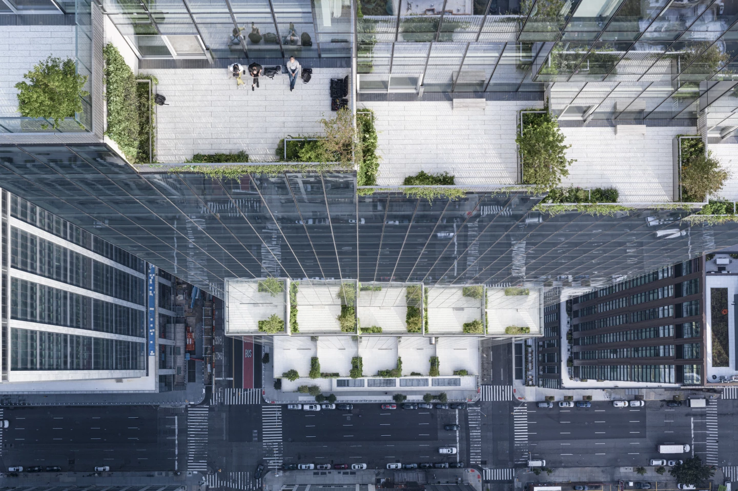 The Spiral's greenery will continue to flourish over time, with the idea being to create a pleasant environment for office workers and a ribbon of green that extends into NYC's skyline