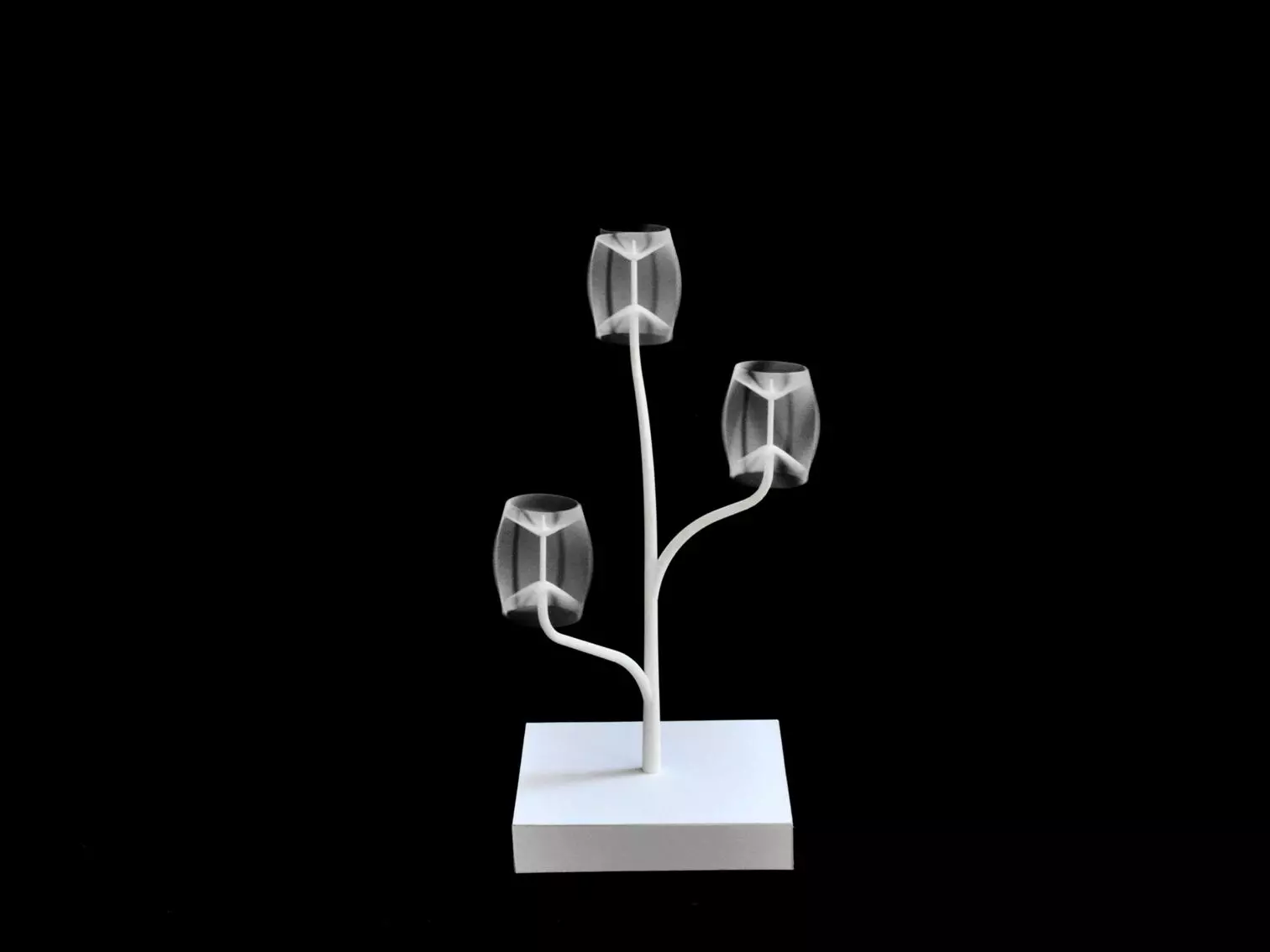Rendering of a 3 turbine Power Flowers installation