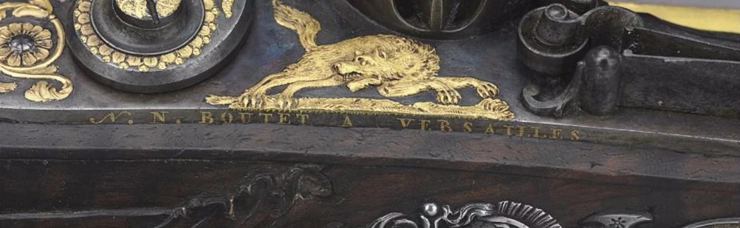 Each pistol is signed "N.N. BOUTET A VERSAILLE" and "MANUFACTURE ROYALE A VERSAILLE"