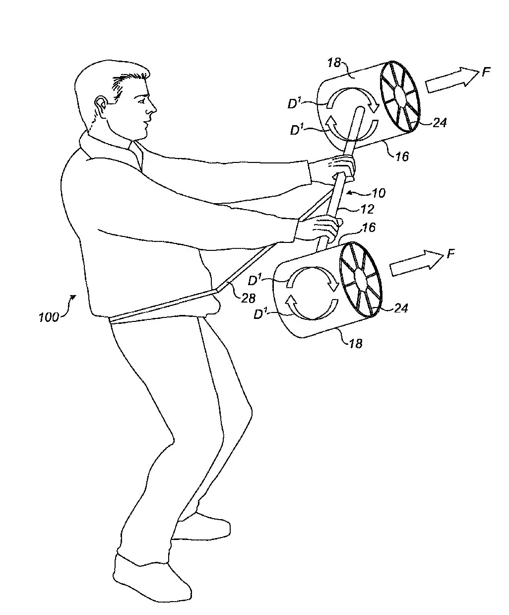 The rider can flip the thruster for slowing down and stopping