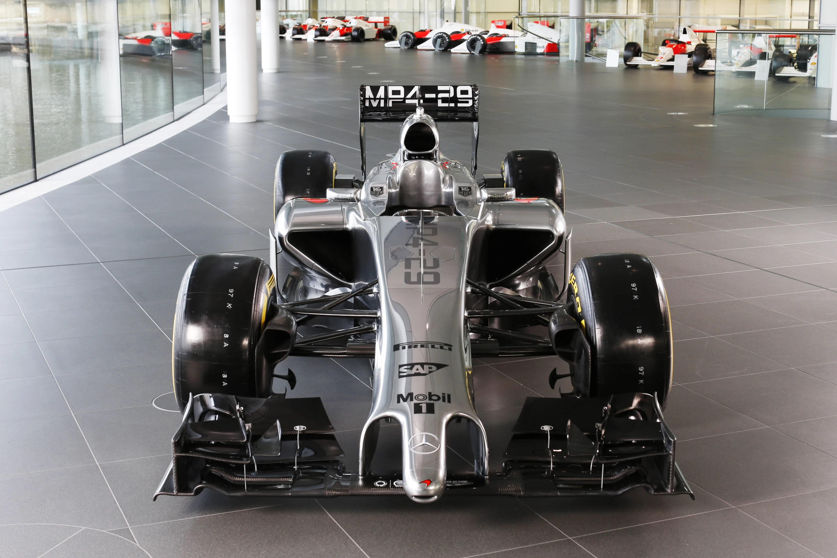 McLaren's MP4-29 will be powered by a new 1.6 liter twin-turbocharged Mercedes engine with advanced energy recovery systems