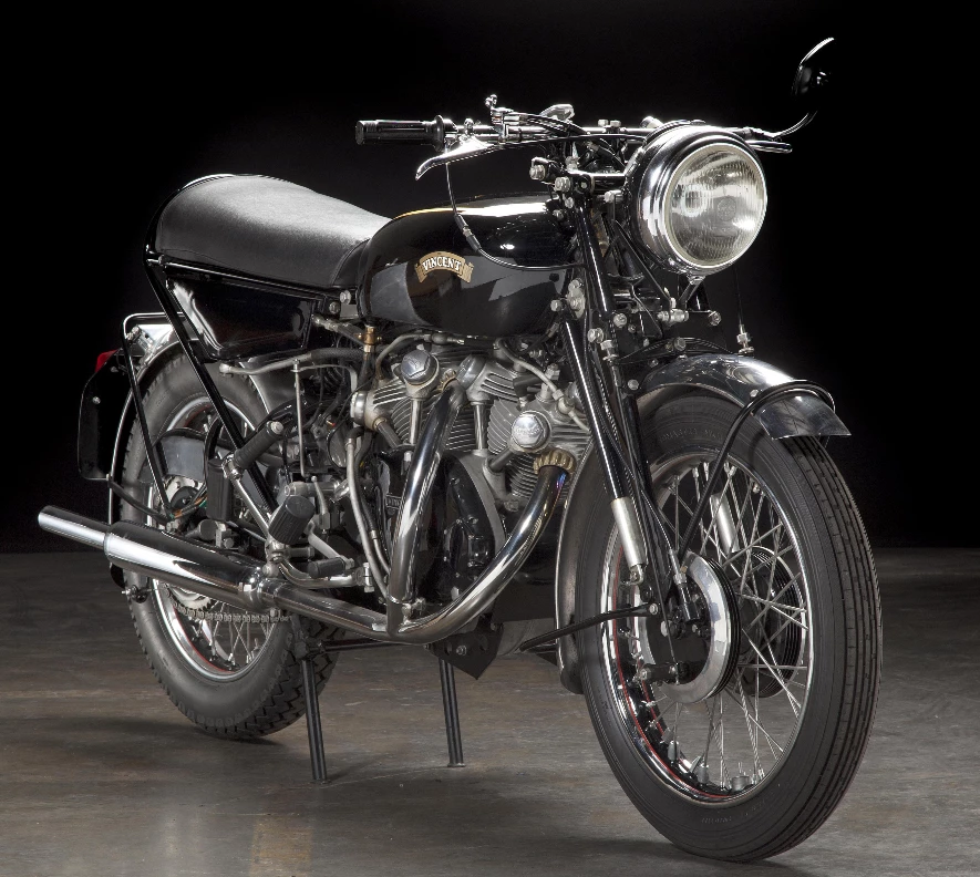 $80,500 – 1955 Vincent Series-D Rapide - Bonhams Lot 178 is a 1955 Vincent Series-D Rapide rebuilt to Black Shadow specification