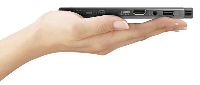 The MP-CL1A is designed to be small enough to take anywhere