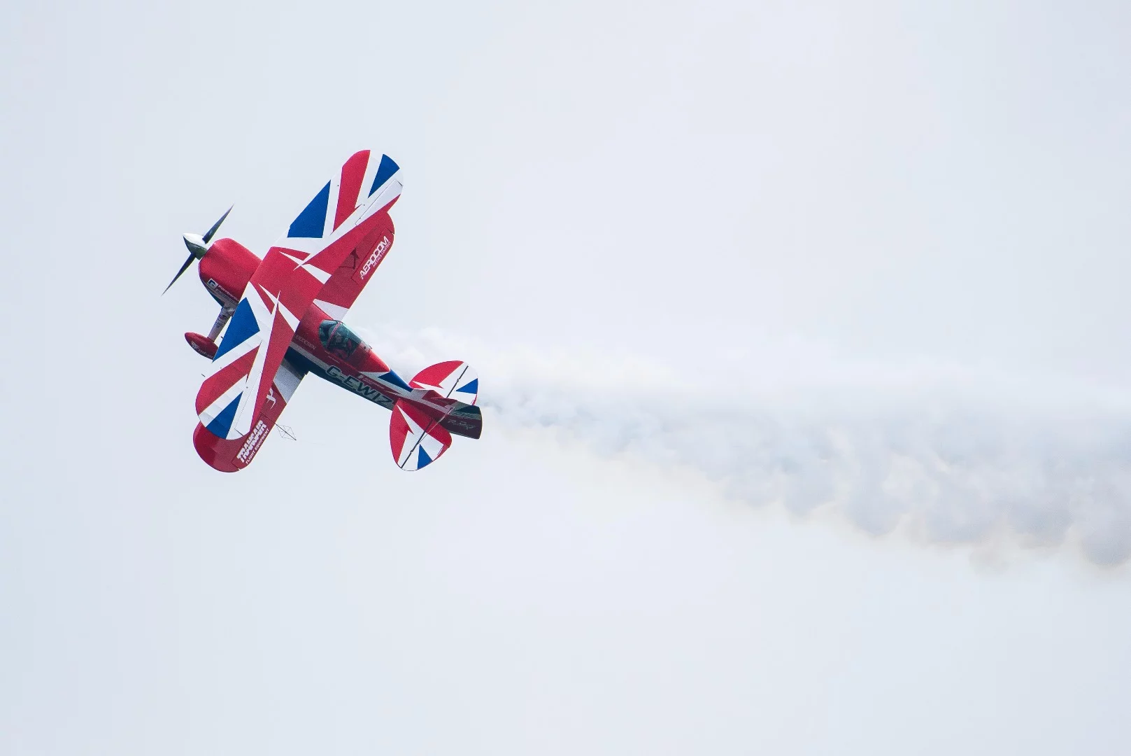 Richard Goodwin performed an aerobatic display in a modified Pitts Special S25