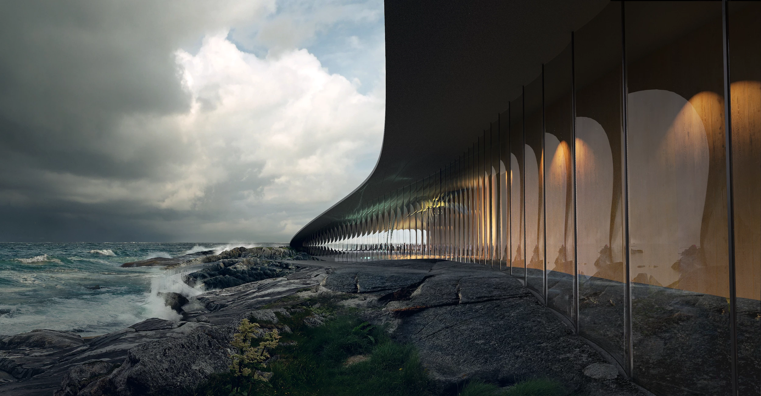 The Whale will feature expansive glazing to frame views of the rugged landscape