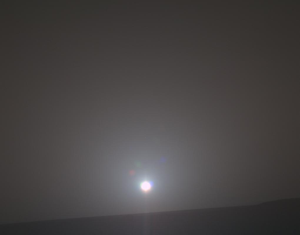 Dawn on Mars as seen by Opportunity