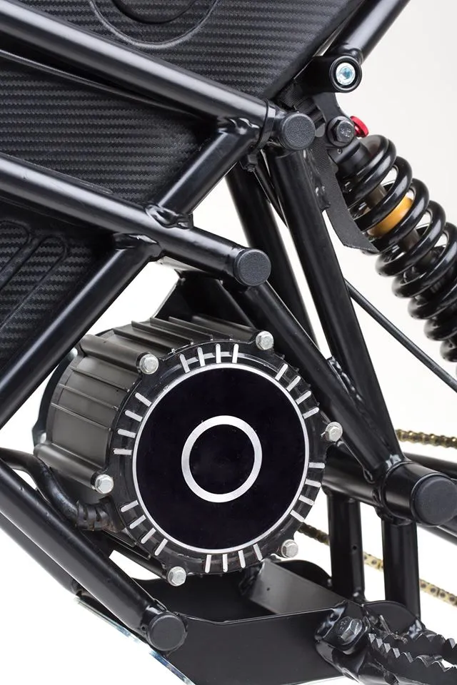The 48 V motor kicks out 8 kW (11 hp)