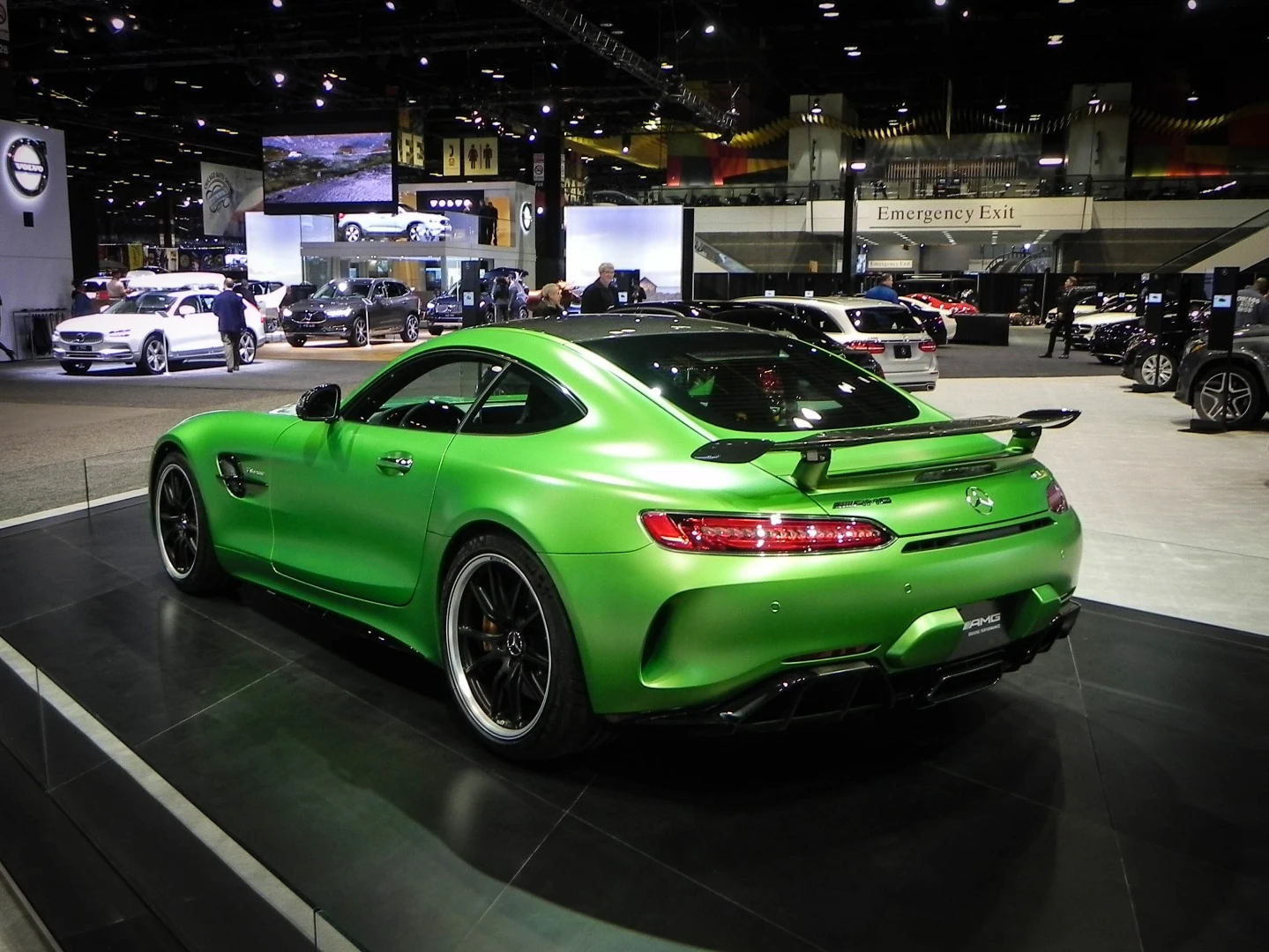 Did we mention the supercars found at the Chicago Auto Show? This Mercedes-Benz AMG GT R is only the beginning
