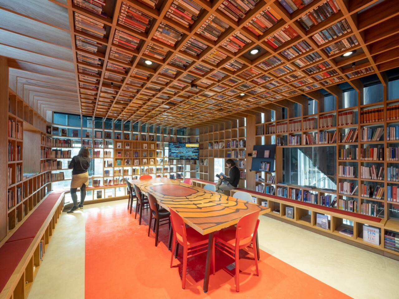 Writer's room inside the LocHal Library