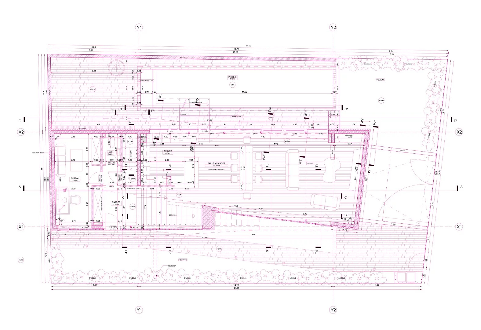 Architectural plan of MaHouse