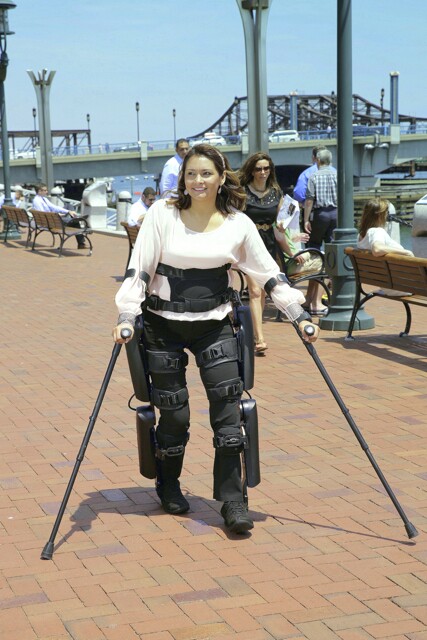 The ReWalk Personal 6.0 has a top walking speed of 2.6 km/h (1.6 mph)