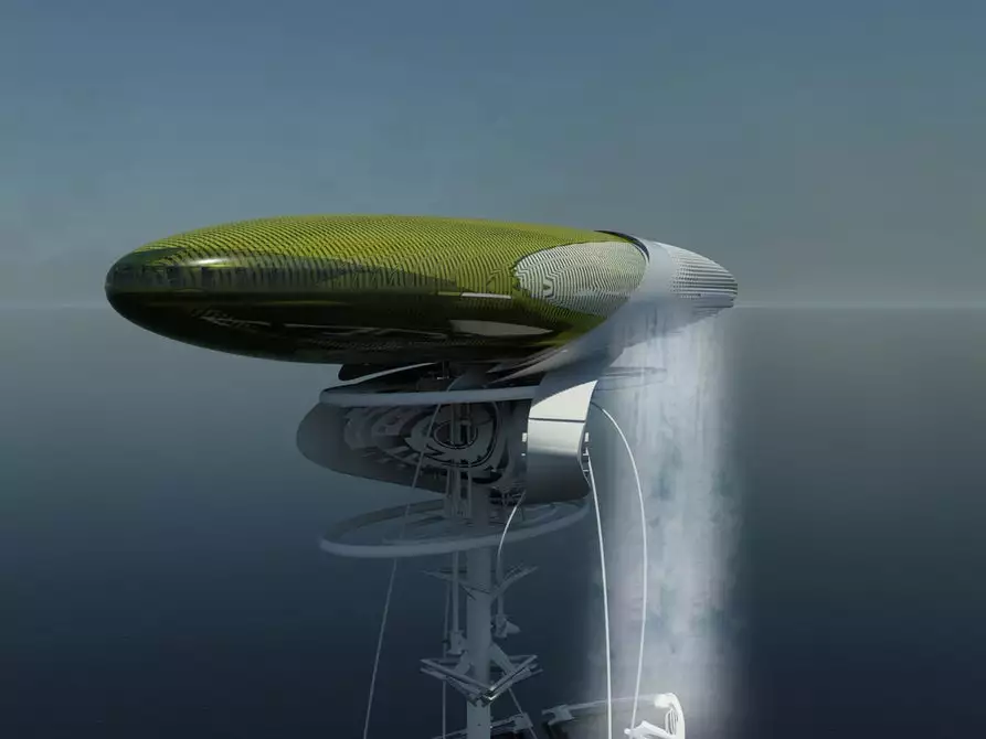 This is the floating Hydroelectric Waterfall Prison