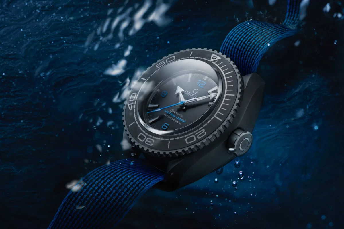 Three of the Omega Seamaster Planet Ocean Ultra Deep Professional watches were used in the record dives
