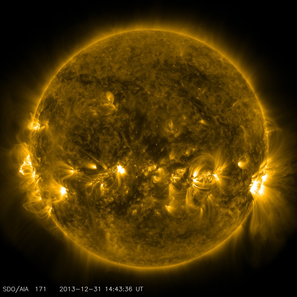 Image of the Sun captured by NASA's Solar Dynamics Observatory in 2013