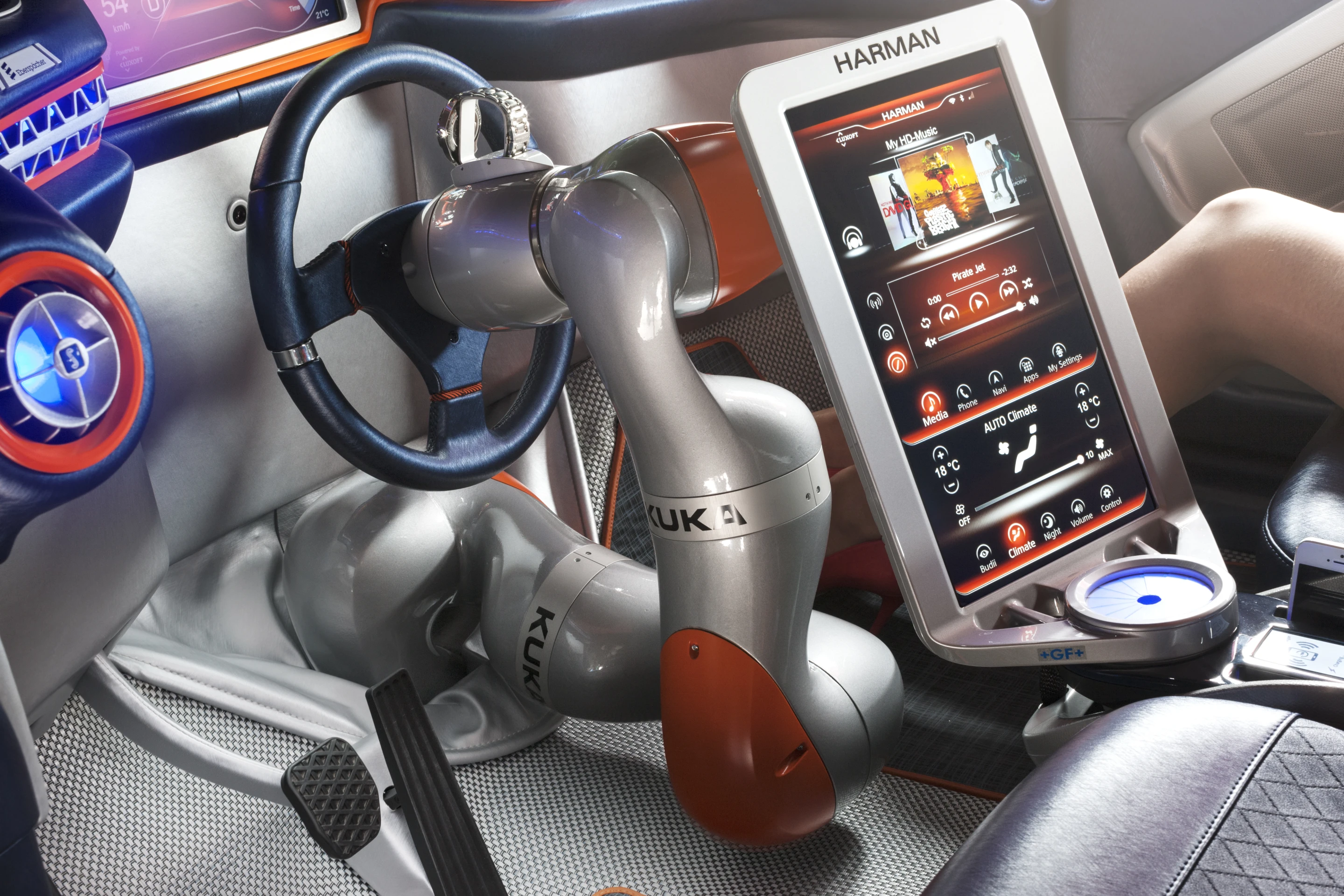 The Budii's robot arm steering control
